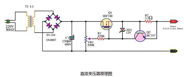 如何劃分直流變壓器的正負ji